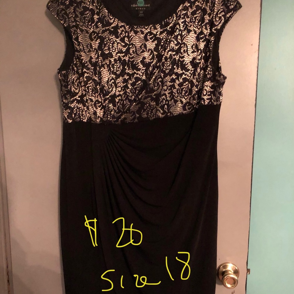 Dress with gold details
